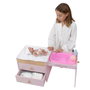 Muñecas Arias Commode/Changeur Nature avec 2 Tiroirs et Baignoire
