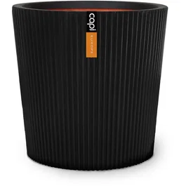 CAPI EUROPE Vase conique Groove NL 45 x 41 cm Noir