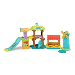 Vtech Super maison Toboggan avec Violette, la vache pipelette - Multicolore