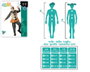 BigBuy Carnival Déguisement Arlequin Multicolore pour Enfant