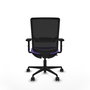 PIQUERAS Y CRESPO Chaise Haches Synchrone/Traslack Violet et Noir