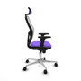 Piqueras y Crespo Chaise de Bureau avec Appui-tête Jorquera 2D086N2 Lila