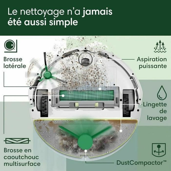iRobot Roomba 205 DustCompactor Combo - Blanc iRobot Roomba 205 DustCompactor Combo - Blanc