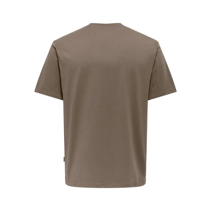 T-shirt à manches courtes homme Only & Sons Onsdawson Reg Ss Vd Falcon Marron Clair