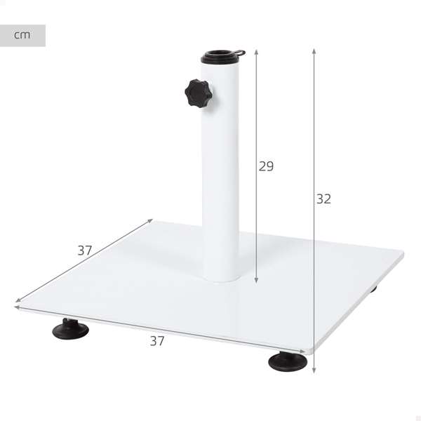 Color Baby Support de parasol Aktive en acier D25-38mm