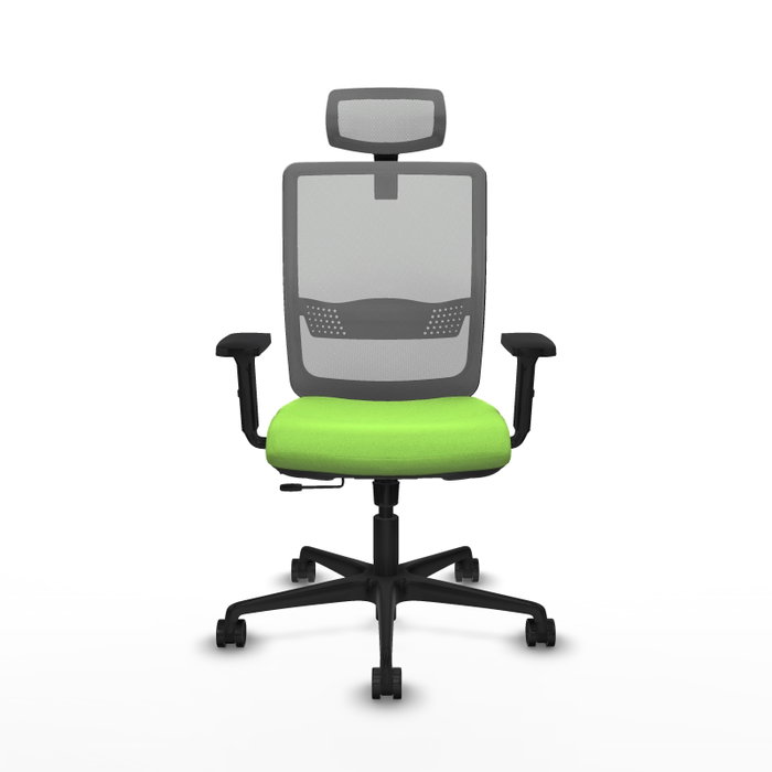 Piqueras Y Crespo Haches Chaise de Bureau avec Mécanisme Sincro/Traslack, Pistacho et Gris