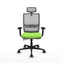 Piqueras Y Crespo Haches Chaise de Bureau avec Mécanisme Sincro/Traslack, Pistacho et Gris