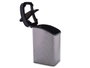 Berilo Poubelle Plastique Basculante 12L Fibre Carbone Gris Foncé 28x35x22 cm (Set de 6)