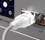 Ubiquiti Câble patch UniFi Etherlighting, RJ45, 2.5 mm, 0.3 m, Blanc, pour switching Pro Max