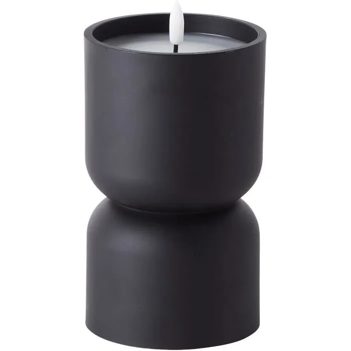 LOVERE Lampe de table d'extérieur - Forme bougie en plastique - 3 W - Noir - Pour éclairage d'extérieur - Ampoule non incluse