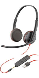 HP Blackwire C3225 - Casque avec micro flexible pour entreprise - Série 3200