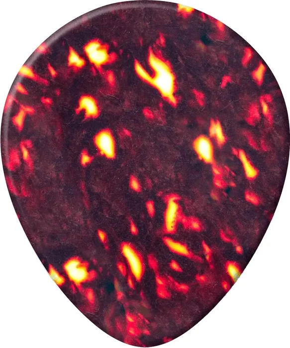 DUNLOP Pack de 72 médiators Teardrop en celluloïd véritable - Thin