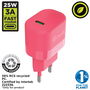 Chargeur mural Muvit for Change Magenta 25 W