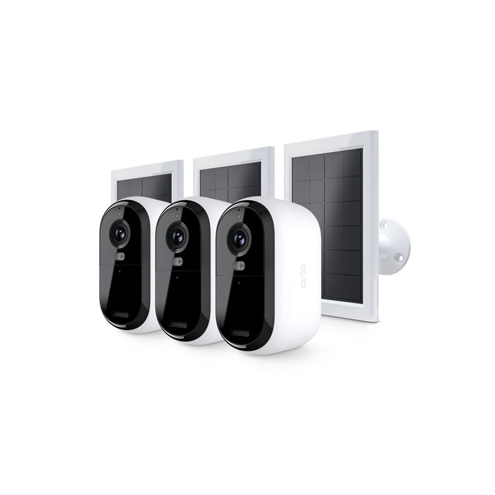 Arlo Pack 3 caméras Essential 2K avec 3 Panneaux solaires