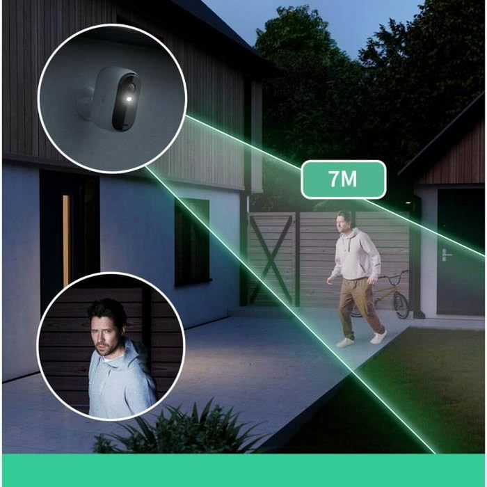 Arlo Pack 3 caméras Essential 2K avec 3 Panneaux solaires