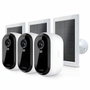 Arlo Pack 3 caméras Essential 2K avec 3 Panneaux solaires