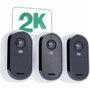 Arlo Pack 3 caméras Essential 2K avec 3 Panneaux solaires