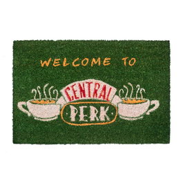 ERIK - Tapis de porte décoratif Central Perk Friends - 60x40 cm - Base PVC antidérapante - Haut de gamme