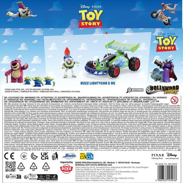 JADA TOYS Coche radio control Turbo Bugg Buzz Lightyear Toy Story Disney Pixar