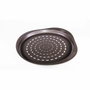 Pyrex Plat à pizza perforé en acier carbone, 32 cm, Chocolat