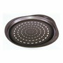 Pyrex Plat à pizza perforé en acier carbone, 32 cm, Chocolat