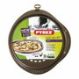 Pyrex Plat à pizza perforé en acier carbone, 32 cm, Chocolat