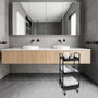 Quid Chariot Polyvalent Garbo Noir Métal 34,5x29,5x77 cm