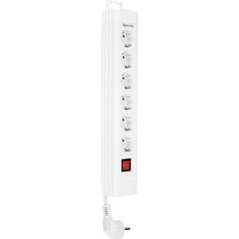Rev Multiprise Supraline 6 prises avec interrupteur blanc 2,4 m