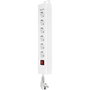 Rev Multiprise Supraline 6 prises avec interrupteur blanc 2,4 m