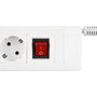 Rev Multiprise Supraline 6 prises avec interrupteur blanc 2,4 m