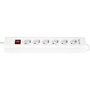 Rev Multiprise Supraline 6 prises avec interrupteur blanc 2,4 m