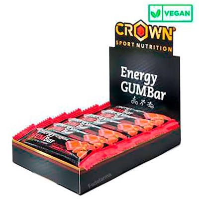 CROWN SPORT NUTRITION Energy GUM Bar Fraise + Caféine 12 x 30 g CROWN SPORT NUTRITION Energy GUM Bar Fraise + Caféine 12 x 30 g