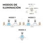 Edm Aplique solaire LED 6W 720lm 6500K avec détecteur crépusculaire et mouvement, point lumineux amovible, noir