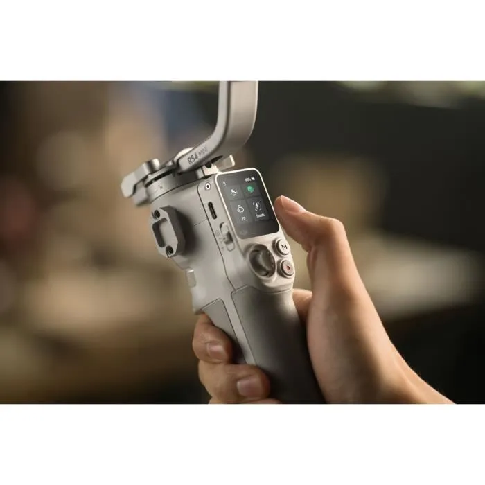 DJI RS 4 Mini Stabilisateur de Caméra Compact et Léger - Verrous Automatiques, Suivi Intelligent, Prise de Vue Verticale Native pour Créateurs de Contenu