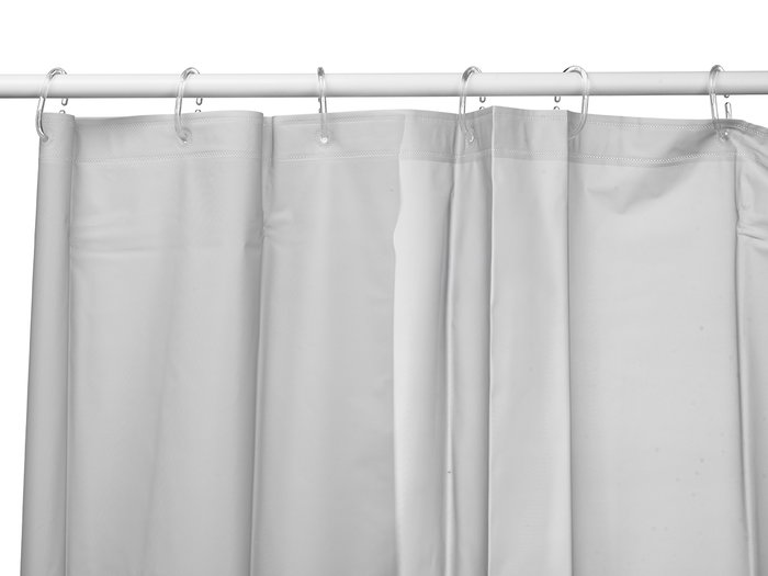 BERILO Rideau de douche transparent gris 180x180cm BERILO Rideau de douche transparent gris 180x180cm