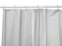 BERILO Rideau de douche transparent gris 180x180cm
