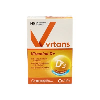 NS Vitans Vitamina D+ 30 comprimés NS Vitans Vitamina D+ 30 comprimés