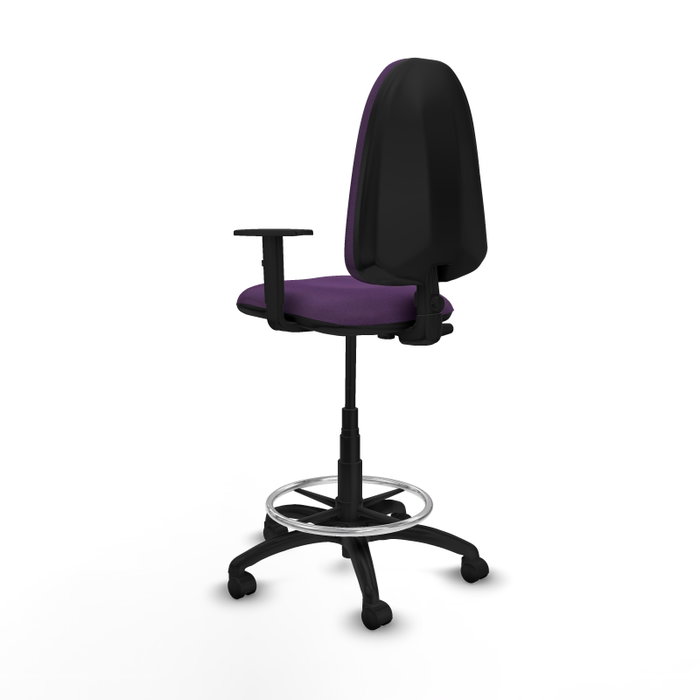 PIQUERAS Y CRESPO Tabouret Aýna Pourpre avec Accoudoir 1D PIQUERAS Y CRESPO Tabouret Aýna Pourpre avec Accoudoir 1D
