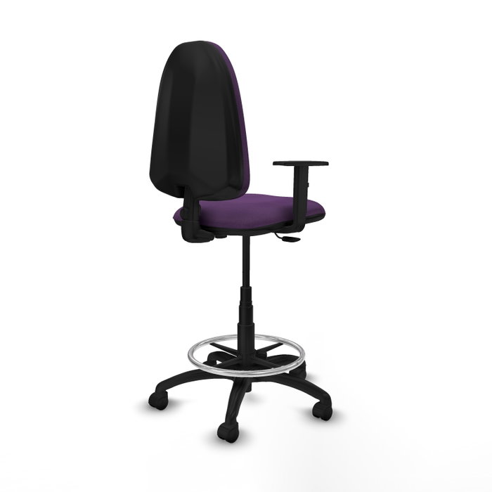 PIQUERAS Y CRESPO Tabouret Aýna Pourpre avec Accoudoir 1D PIQUERAS Y CRESPO Tabouret Aýna Pourpre avec Accoudoir 1D