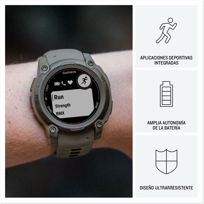 Garmin Instinct E Montre connectée sport GPS 40 mm Noir et Gris Charbon