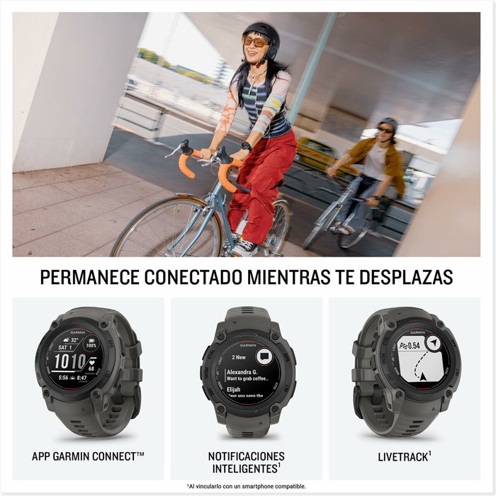 Garmin Instinct E Montre connectée sport GPS 40 mm Noir et Gris Charbon