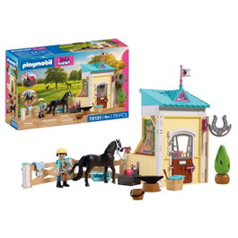PLAYMOBIL Petit Stable avec Maréchal-Ferrant 72131