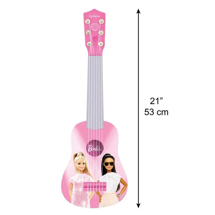 Lexibook Ma Première Guitare Barbie 53 cm avec 6 cordes nylon et guide d'apprentissage - Guitare jouet pour enfants Lexibook Ma Première Guitare Barbie 53 cm avec 6 cordes nylon et guide d'apprentissage - Guitare jouet pour enfants