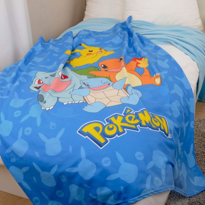 Pokémon couverture polaire Starter Pokémon 130 x 160 cm