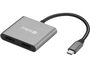 Sandberg Dock USB-C à 2 ports HDMI avec port de charge PD, port USB-A et boîtier aluminium