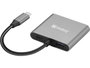 Sandberg Dock USB-C à 2 ports HDMI avec port de charge PD, port USB-A et boîtier aluminium