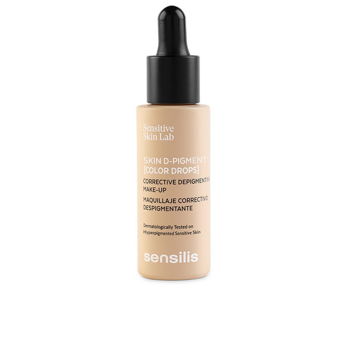 Sensilis SKIN D-PIGMENT [COLOR DROPS] Maquillage Correcteur Dépigmentant Teinte Pêche Rose 30 ml