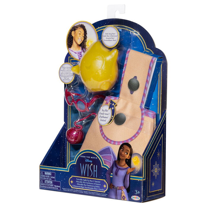JAKKS PACIFIC Étoile Luminieuse Adorable avec son et sac à dos - Wish Disney - Jouet enfant +3 ans avec lumière et paillettes JAKKS PACIFIC Étoile Luminieuse Adorable avec son et sac à dos - Wish Disney - Jouet enfant +3 ans avec lumière et paillettes