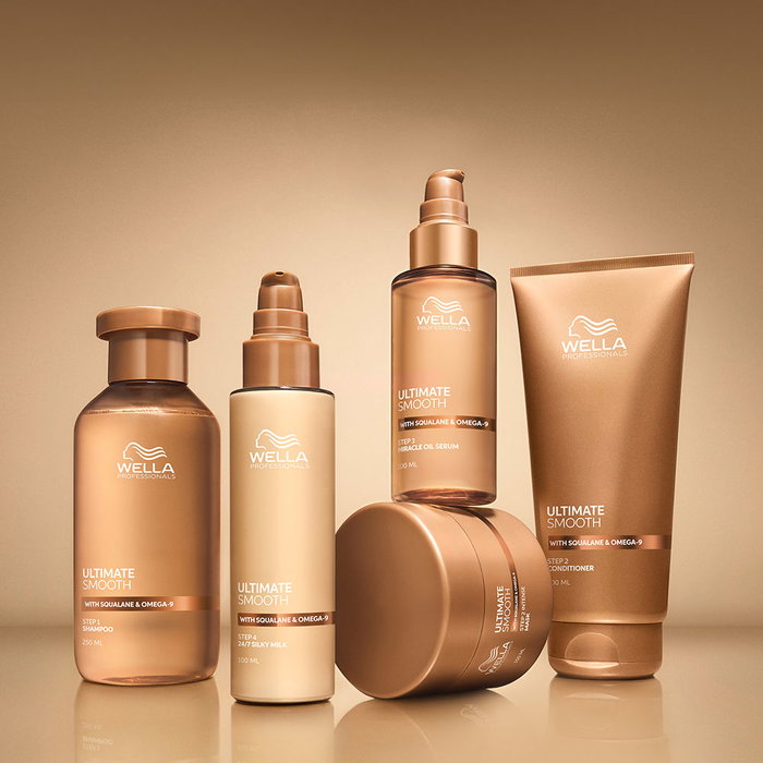 Wella Professionals Ultimate Smooth Silky Milk Baume Sérum Anti-Frisottis Lissant Léger 30 ml