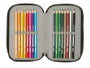 Safta Plumier Triple 37 Pièces pour Crayons - Dimensions : 12,5 x 19,5 x 5,5 cm